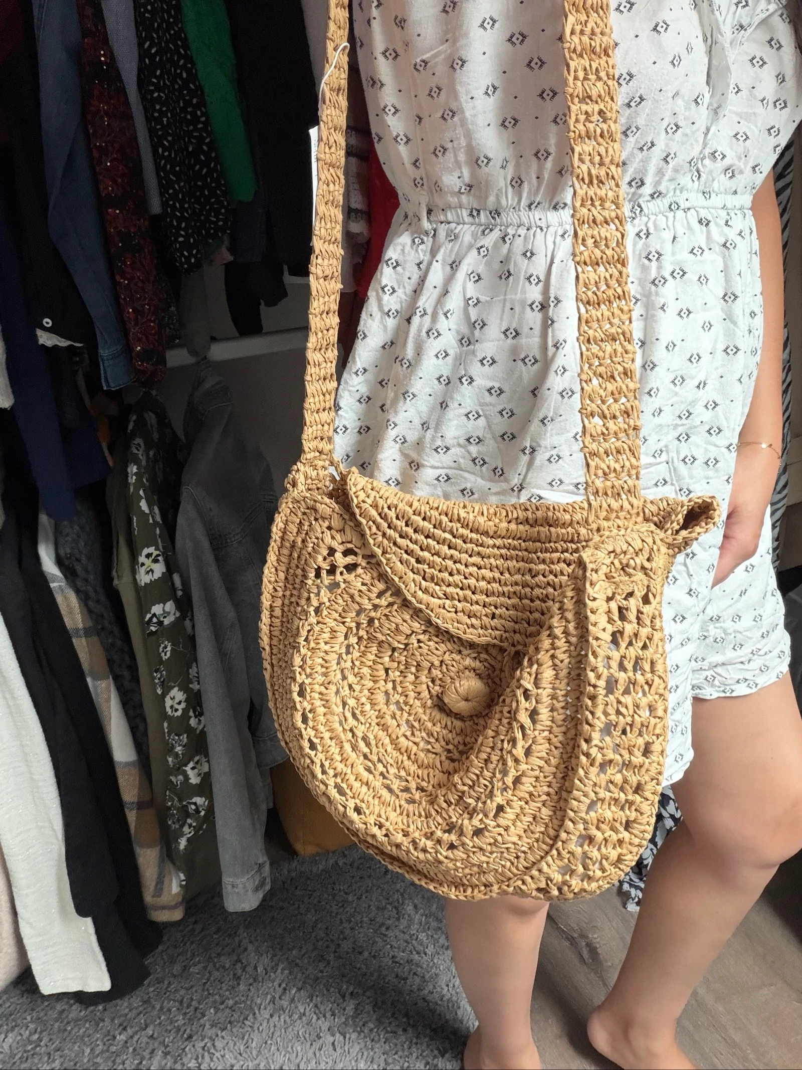 Sac en raphia Pull&Bear – Neuf avec étiquette – Style bohème